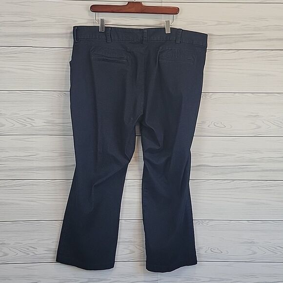 Lee Modern Series Curvy Fit Navy Casual Pants Womens Plus Size 22S - Picture 7 of 14